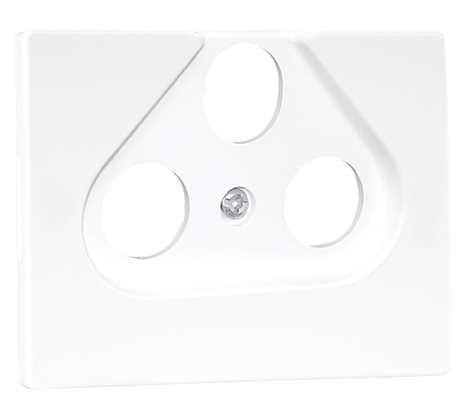 Cover Plate for R - TV - SAT Socket Multibrand 3 Outputs