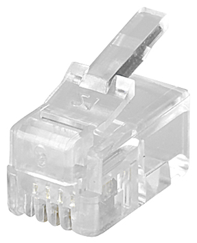 Fiche RJ - 4 Positions avec 4 Contacts