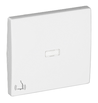 Tecla para Mecanismos Luminosos o con Piloto de Señalización  con Símbolo de Campana