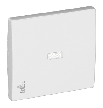 Tecla para Mecanismos Luminosos o con Piloto de Señalización  con Símbolo de Asistenta