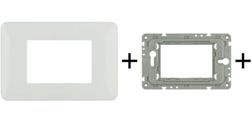 Tres Conmutadores Luminosos con Piloto de Señalización